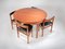 Table et Chaises de Salle à Manger Mid-Century Space Saver en Teck, Angleterre, 1970s, Set de 5 14