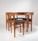Mid-Century Teak Space Saver Extending Dining Table and Chairs, England 1970s, Set of 5 8