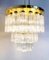 Flush Mount Chandelier from Glashutte Limburg, 1970s 4