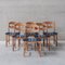 Mid-Century Danish Oak Dining Chairs by Henning Kjaernulf, Set of 6, Image 1