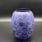 Vase Monnaie du Pape in Purple Glass with White Patina 1
