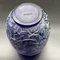 Vase Monnaie du Pape in Purple Glass with White Patina 2