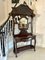 Antique Victorian Hall Stand in Carved Mahogany, 1860, Image 2