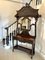 Antique Victorian Hall Stand in Carved Mahogany, 1860 3