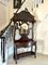 Antique Victorian Hall Stand in Carved Mahogany, 1860 1