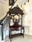Antique Victorian Hall Stand in Carved Mahogany, 1860, Image 1
