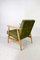 Grüner Olivgrüner Vintage Sessel, 1970er 5