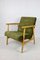 Grüner Olivgrüner Vintage Sessel, 1970er 1