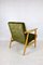 Grüner Olivgrüner Vintage Sessel, 1970er 3