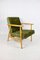 Grüner Olivgrüner Vintage Sessel, 1970er 8