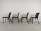 Vintage Black Leather Dining Chairs by Arrben, 1980s, Set of 4, Image 10