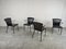 Vintage Black Leather Dining Chairs by Arrben, 1980s, Set of 4 6