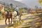 Clément Quinton, Landscape with Horses, 1880, Oil on Canvas, Framed 3