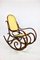 Vintage Brown Rocking Chair by Michael Thonet, Image 1