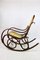 Vintage Brown Rocking Chair by Michael Thonet 8