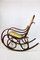 Vintage Brown Rocking Chair by Michael Thonet, Image 8