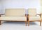 Set of Vintage Beige Boucle Sofa and Armchair, 1970s 2