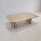 Italian Coffee Table in Travertine, 1980s, Image 9