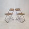 Italian Elios Folding Chairs by Colle d'Elsa, 1980s, Set of 2 3
