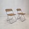 Italian Elios Folding Chairs by Colle d'Elsa, 1980s, Set of 2 6