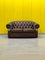 Vintage Brown Leather Chesterfield Sofa 3