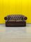 Vintage Brown Leather Chesterfield Sofa, Image 3