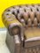 Vintage Brown Leather Chesterfield Sofa 11