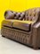 Vintage Brown Leather Chesterfield Sofa 15