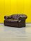 Braunes Vintage Chesterfield Ledersofa 12