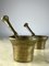 Pesto Mortars with Pestle in Brass, Italy, 1950s, Set of 4 3