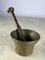 Pesto Mortars with Pestle in Brass, Italy, 1950s, Set of 4 4