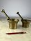 Pesto Mortars with Pestle in Brass, Italy, 1950s, Set of 4 5