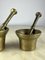 Pesto Mortars with Pestle in Brass, Italy, 1950s, Set of 4 9