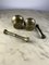 Pesto Mortars with Pestle in Brass, Italy, 1950s, Set of 4 7