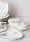 Porcelain Dishes with Flowers from Limoges, 1940s, Set of 36 6