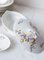 Porcelain Dishes with Flowers from Limoges, 1940s, Set of 36 4