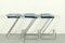 Italian Tubular Z Bar Stools in Chrome, 1970s, Set of 3 13