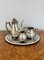 Victorian Three Piece Tea Set and Tray, 1880s, Set of 4 1