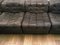 Mid-Century Ds 11 Brown Leather Patchwork Sofa from de Sede, 1970s, Set of 8 3