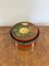 Hand Painted Circular Storage Boxes, 1920s, Set of 2 4