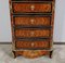 Napoleon III Precious Wood Secretaire with Marble Top, Mid-19th Century, Image 13