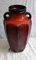 Grand Vase Vintage à 8 Segments Rouge-Brun Verni par Carstens Tönnieshof, Allemagne, 1970s 2