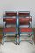 French Metal Folding Chairs from Tolix, 1950s, Set of 4 1