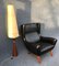 Black Leather Lounge Chair by Illum Wikkelsø for Søren Willadsen Møbelfabrik, 1950s 9