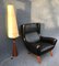 Black Leather Lounge Chair by Illum Wikkelsø for Søren Willadsen Møbelfabrik, 1950s, Image 9