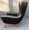 Black Leather Lounge Chair by Illum Wikkelsø for Søren Willadsen Møbelfabrik, 1950s 5