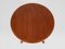 Danish Extendable Round Dining Table in Teak, 1960s 10