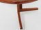 Danish Extendable Round Dining Table in Teak, 1960s 4