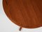 Danish Extendable Round Dining Table in Teak, 1960s 8