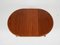 Danish Extendable Round Dining Table in Teak, 1960s 11